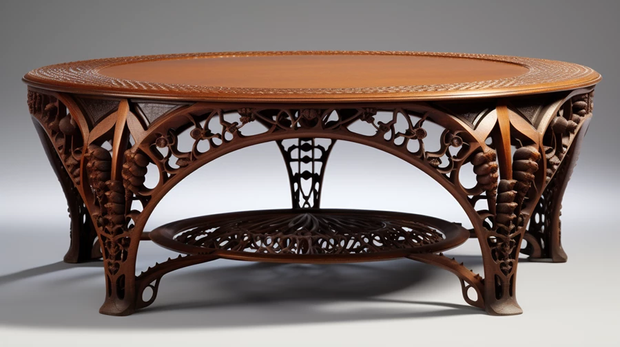 שולחן שנוצר ב AI בהשראת: Louis Sulliva