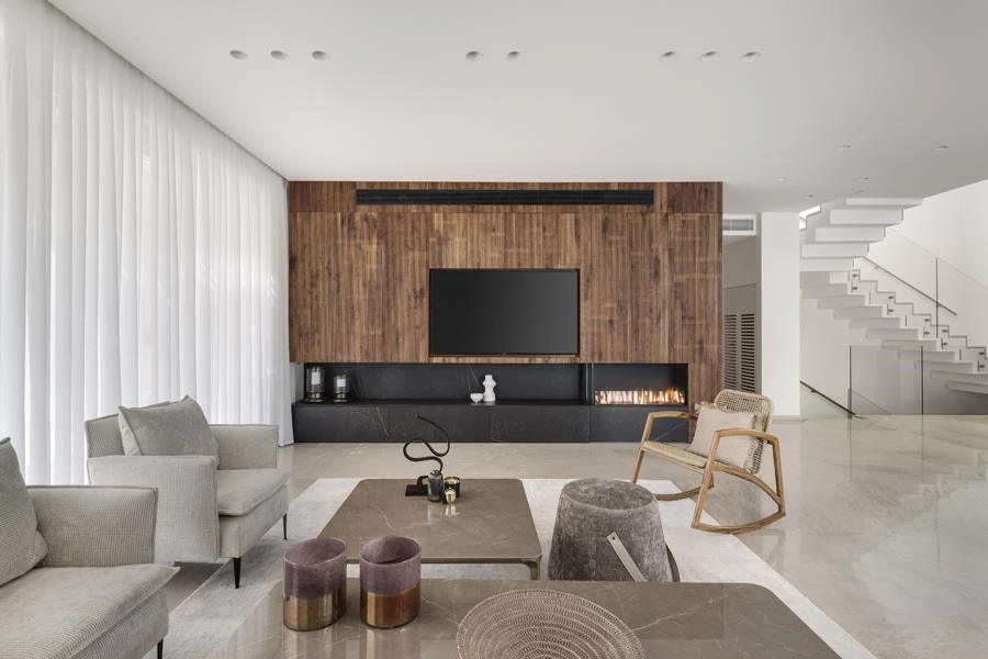 צילום: עודד סמדר | אדריכלות תכנון ועיצוב: איריס אבנרי דביר |וילונות: שאנל מור