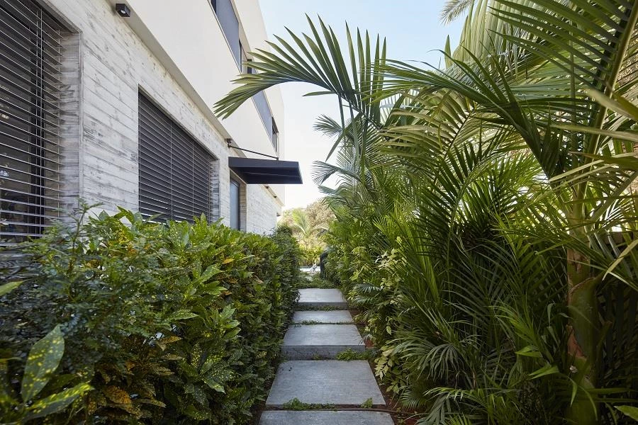 למרות המגרש הקטן, היא לא התפשרה על הבריכה!