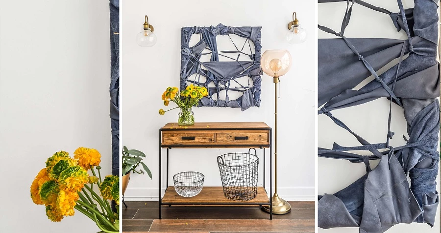 יצירה מעורות, צילום: מאור מויאל