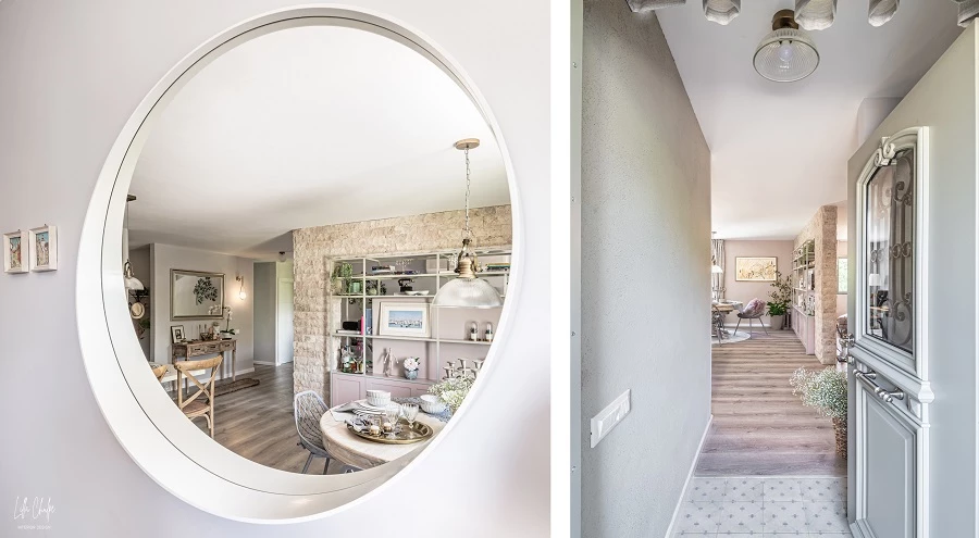 הראי בפינת  האוכל והכניסה לבית. עיצוב: לילה צ