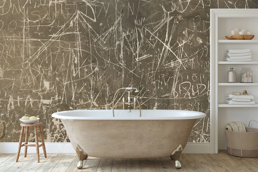 קיר פנימי של ארמון נטוש ברמת הגולן