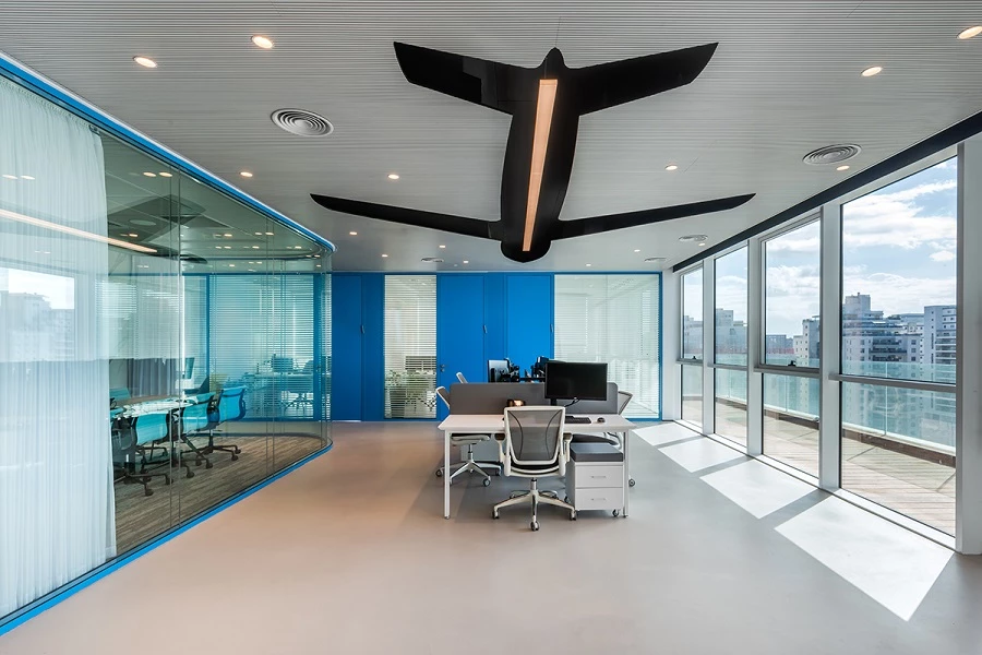 שם הפרויקט: משרדי קלאסיק אייר (Classic Air). עיצוב: חגי נגר אדריכלים בע