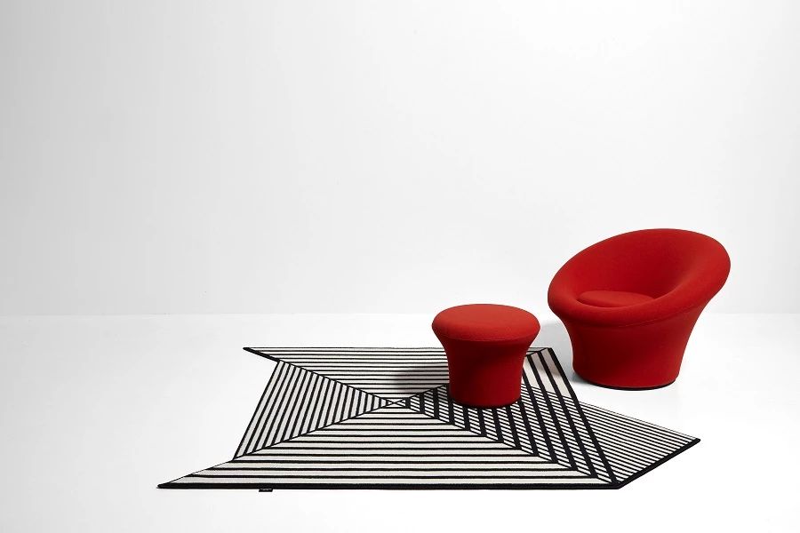 שטיח מקטיפה מודפסת מקולקציית Tramato י(Antoniolupi). צילום: יח