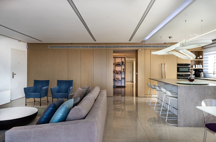 פנטהאוז בקריות. עיצוב: הילית קרש | צילום: גלעד רדט