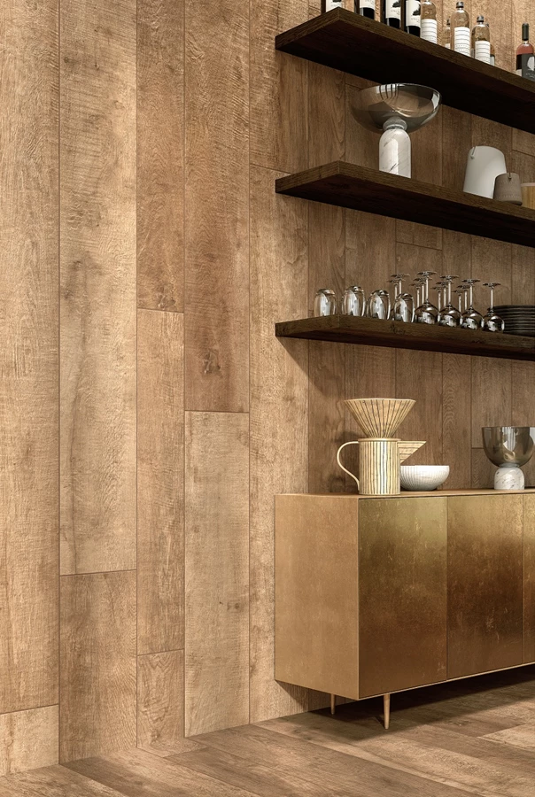 חיפויים במראה של פרקט מגרניט פורצלן