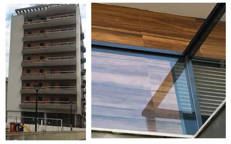 קיר אמיר: חיפוי חזיתות באריחי פורצלן גדולים