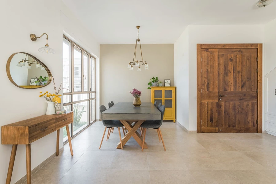 שולחן סלפי,  כסאות דרים,  ZAGA – פינות אוכל. עיצוב פנים- אסנת קציר. צילום- עינת דקל