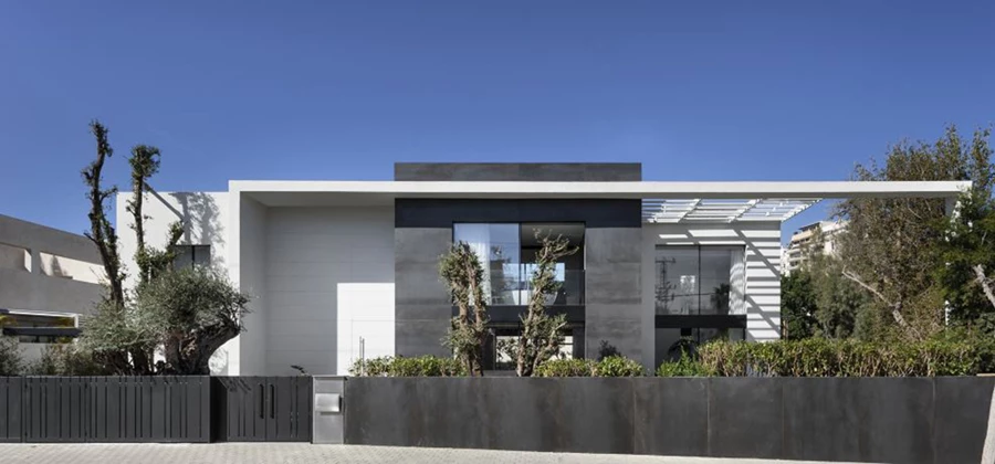 חזית וילה באפקה - אדריכל מיקלה סימאונה