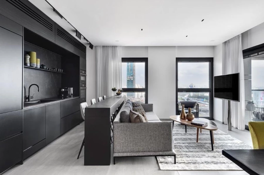 עיצוב דירת רווקים- לגור כמו בבית מלון.