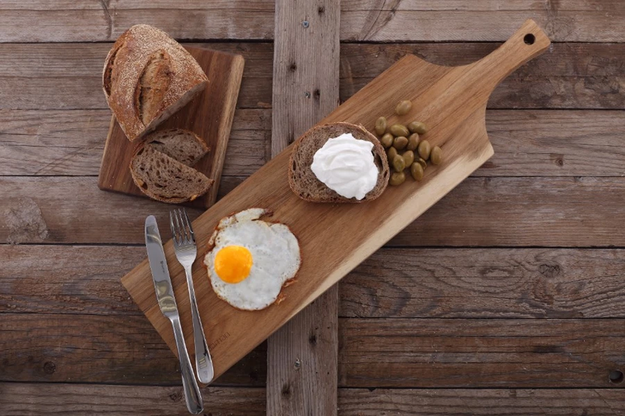 רעיון להגשה בארוחת בוקר, מנה על בוצ