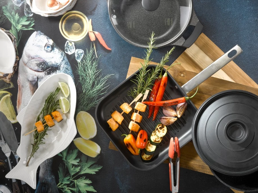 מחבת גריל מסדרת