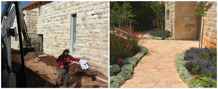 כניסה ראשית לבית- תהליך ותוצאה.