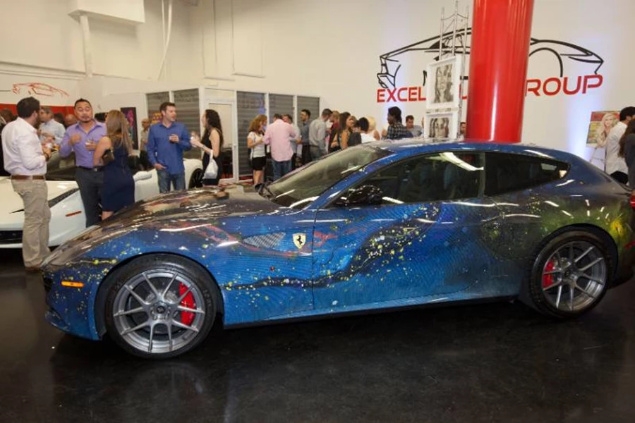Celestial Ferrari wrapped in Ted Barr