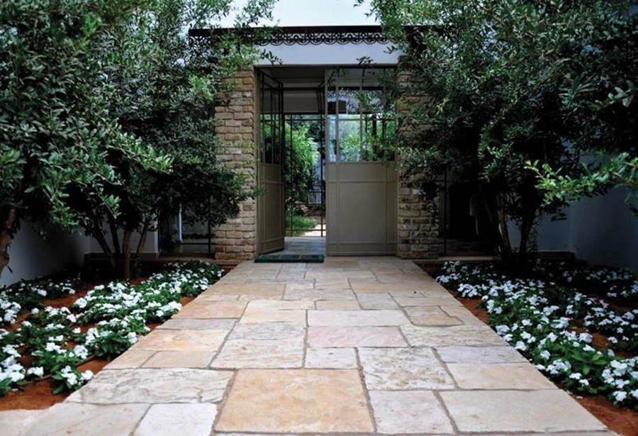 ריצוף גינה בביבליקל- אבן טבעית רנדומלית תנכית | מילסטון.