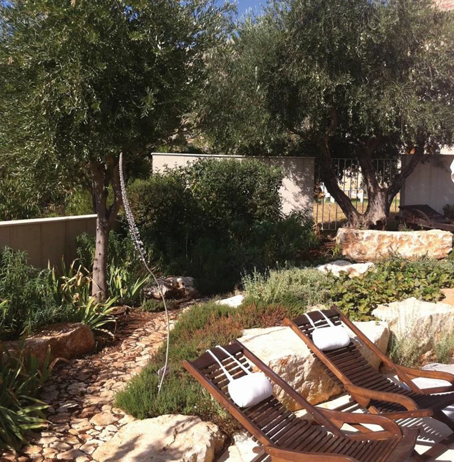 שביל קטן המוביל לחלקת תות שדה ותבלינים. אחוזת יסמין. צילום לבנה שמלא