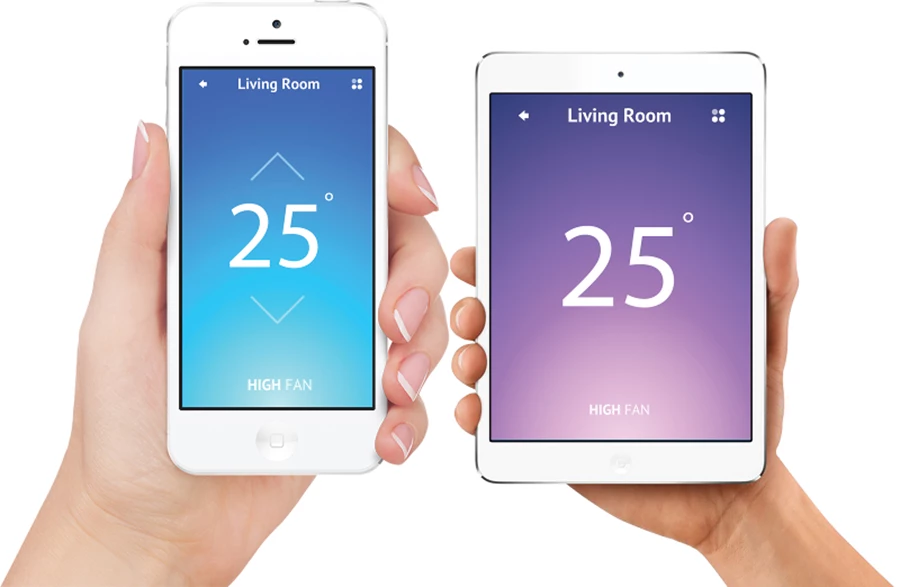 שלט חכם, פרי פיתוח ישראלי, מאפשר שליטה אלחוטית מלאה במזגנים מיני מרכזיים אינוורטר באמצעות Wi-Fi בסלולר, בטאבלט או במחשב | חברת 