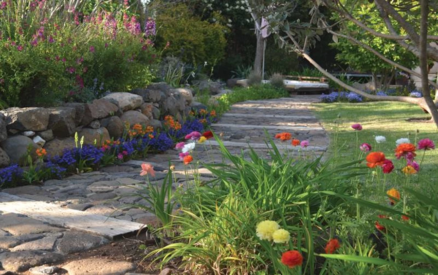 ססגוניות משמחת של נוריות, פרחי עונה ופריחת פקעות נוספות.