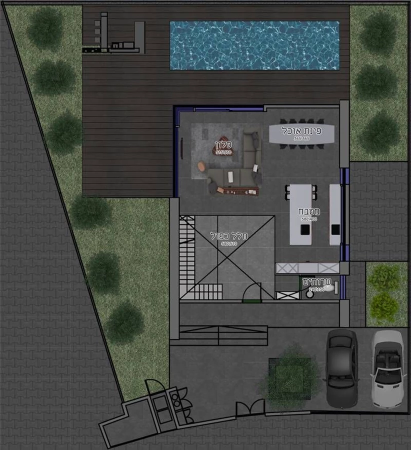 תוכנית קומה א׳.