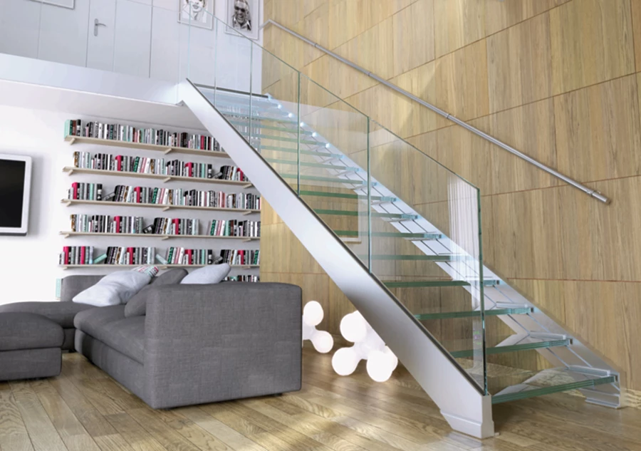 שבירו הרצליה פיתוח- מדרגות זכוכית מרחפות בקונסטרוקציית FARAONE | שבירו.