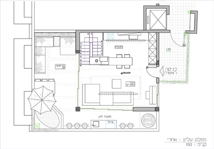 מפלס עליון - אחרי השיפוץ
