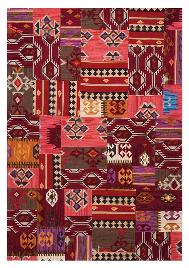 שטיח טלאים אתני של המותג הבלגי