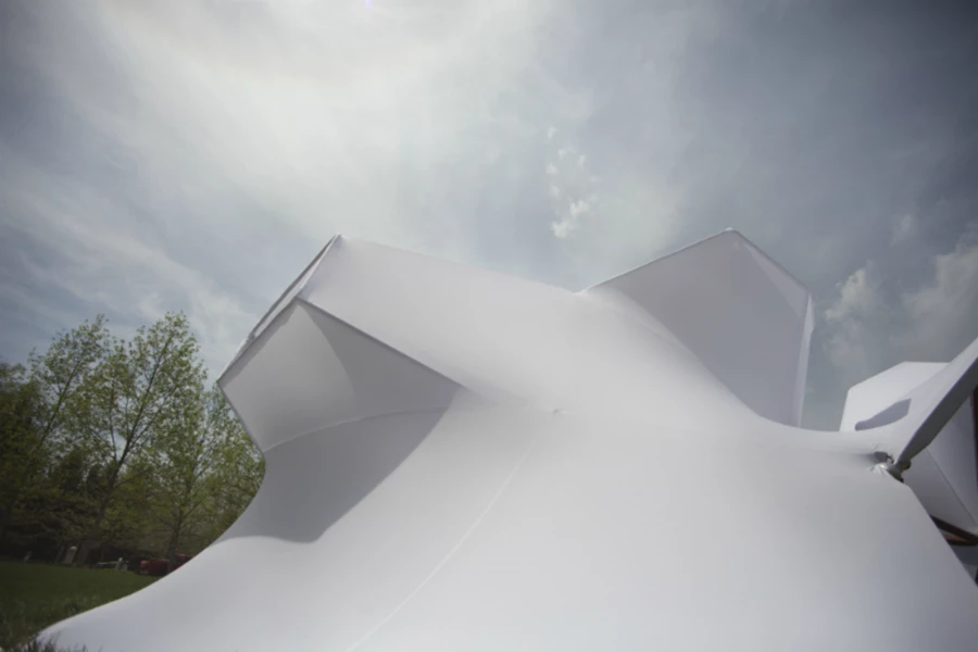 White Out Indianapolis Art Museum Open Source Architecture (photo credit-Chandler Ahrens)