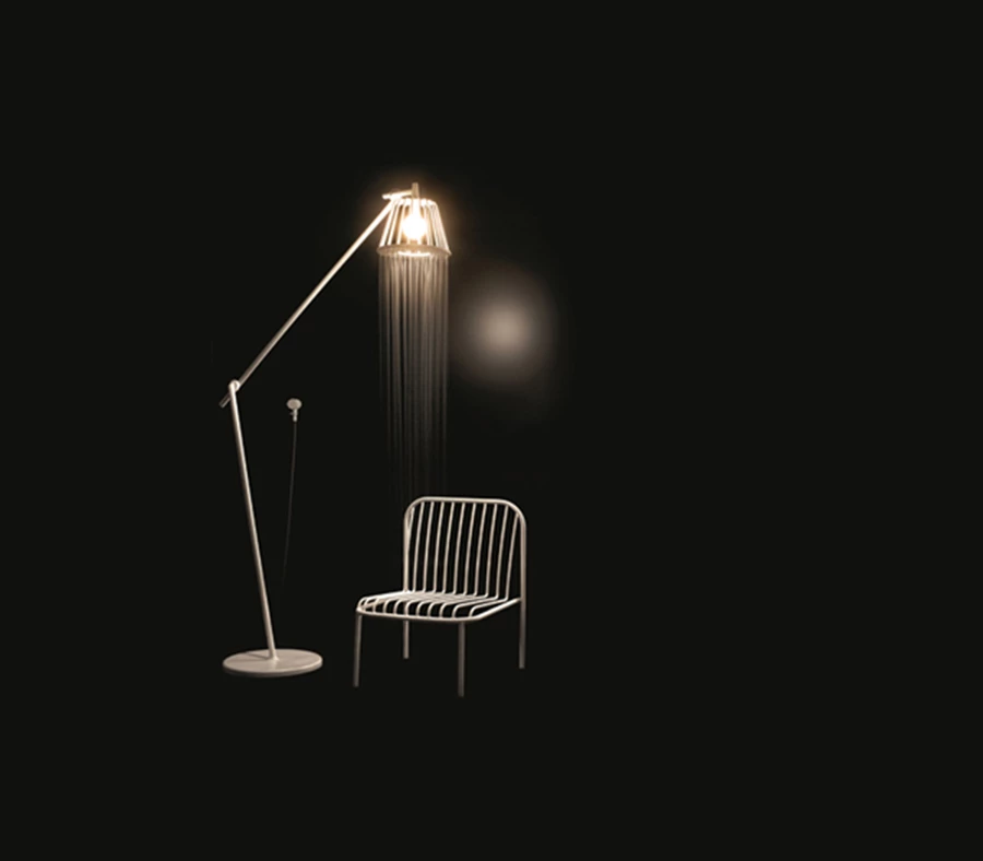 ראש טוש המשלב גוף תאורה בעיצובו של סטודיו ננדו בעיצובו של אוקי סאטו ל- AXOR | הנס גרואה-נוטלי.