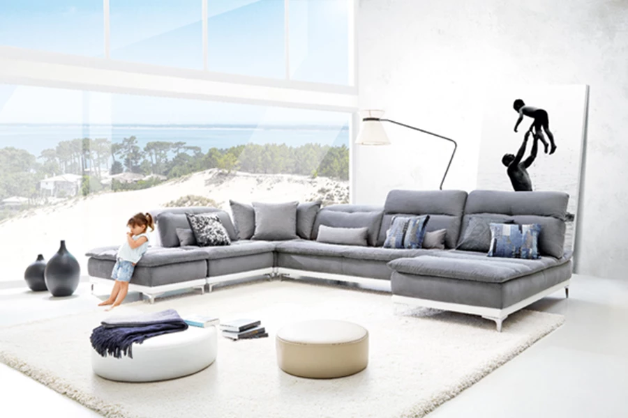 מערכת סלון אורבנית, מעניקה תחושת גודל ומרחב, בעלת מושבי נוחות המאפשרים ישיבה או השתרעות. דיבאני סנטר