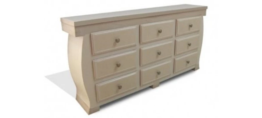 שידה רוחבית המכילה תשע מגירות | מיקי הורוביץ – אמנות קרטון ונייר