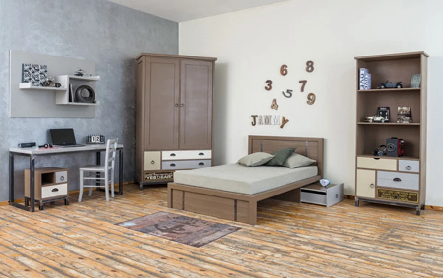 עיצוב חדר של נער מתבגר, כולל את הפונקציות הדרושות ומשאיר מרחב מספיק לפינת לימודים מרווחת | האוס אין