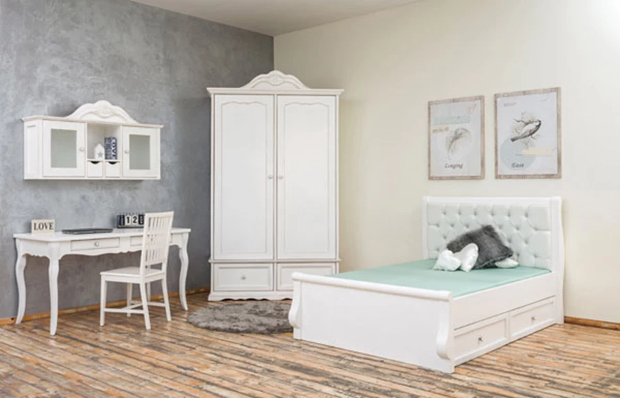 עיצוב חדר הכולל פינת לימוד מרווחת, לנערה מתבגרת | האוס אין