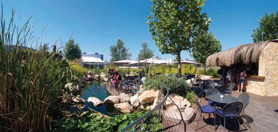 הצצה אל עולם המנטות, כשמסביב הטופוגרפיה מסתירה את נתיבי הפארק הסמויים מהעין.