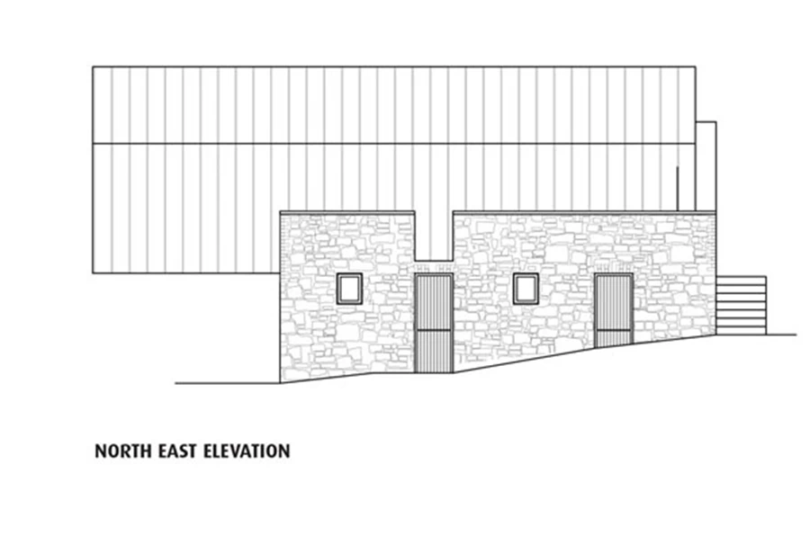 התוספת בצד צפון - מזרח