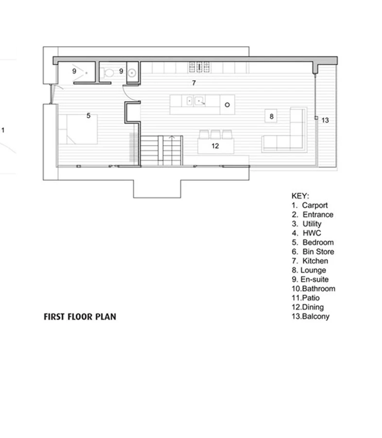 תוכנית הקומה הראשונה