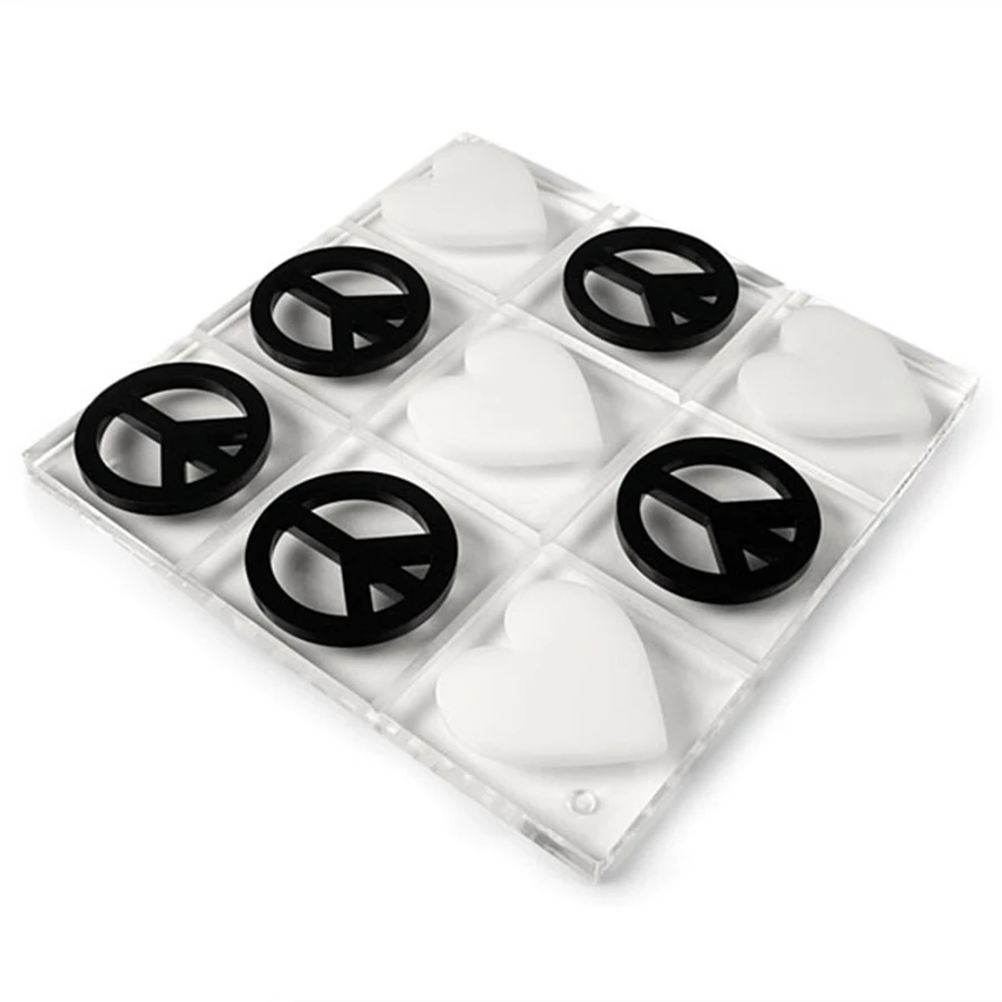 סט איקס עיגול אהבה ושלום-  משחק ואלמנט נוי כאחד.