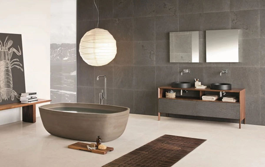 ויה ארקדיה- חדר רחצה אורבני בהשראת הבטון