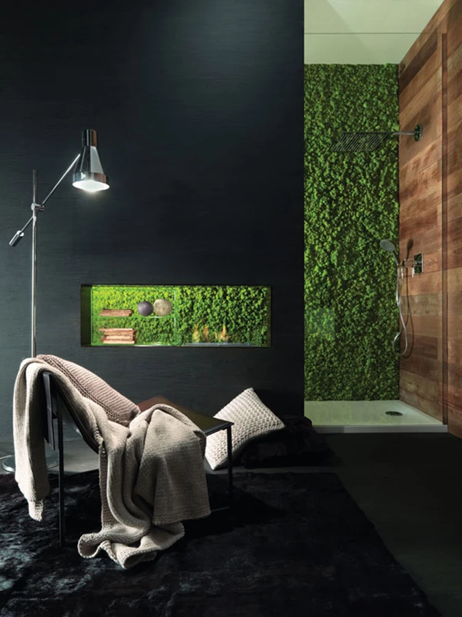 קמין מובנה הפועל על אתנול, מבית העיצוב 