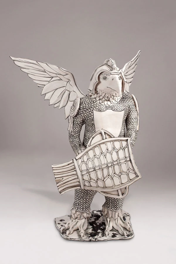 פיסול כאיור בשחור ולבן