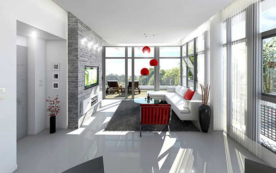 דופלקס בשנקין מבט לסלון