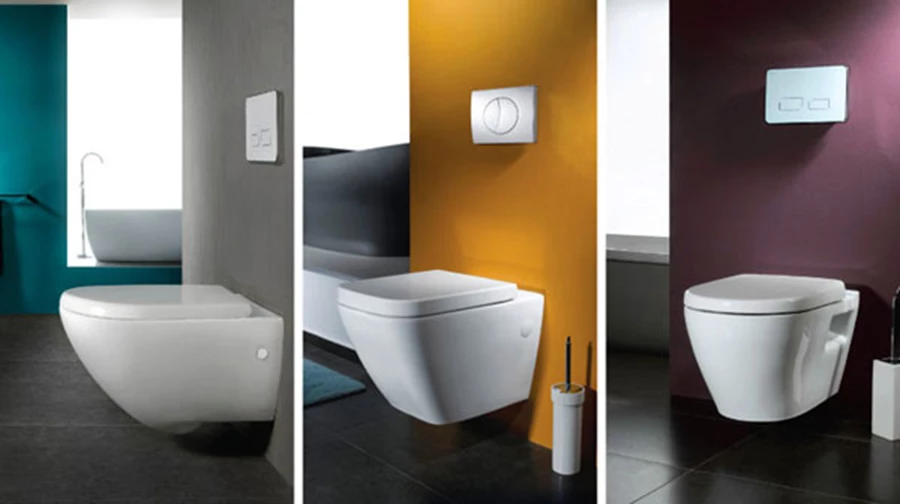 אסלות מרחפות בעיצובים שונים