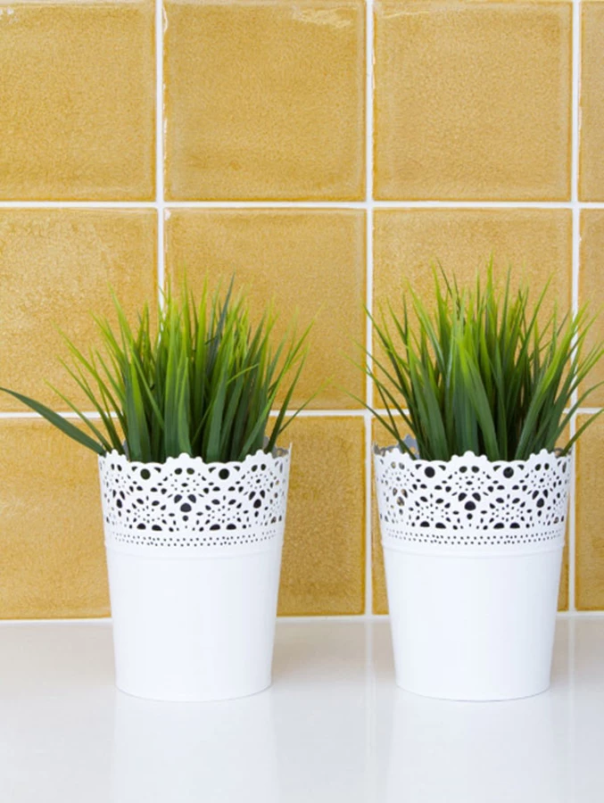 נגיעות של צבע במטבח