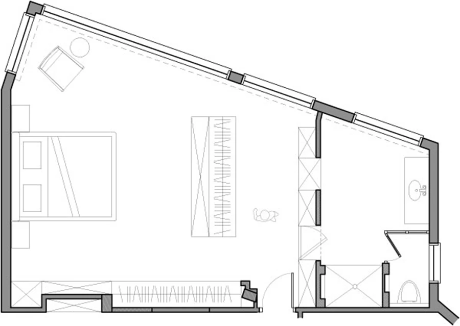 שרטוט יחידת ההורים לאחר הרחבתה