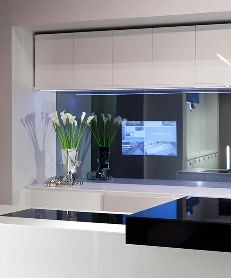 עיצוב פנים , שילוב מסך בסביבת המטבח