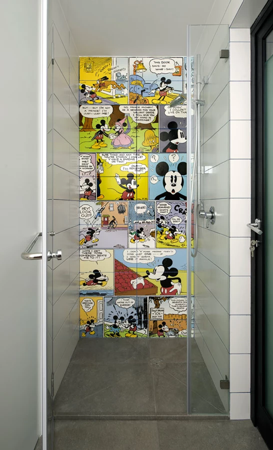 עיצובים משתנים בחדרי הרחצה של חדרי הבית השונים.