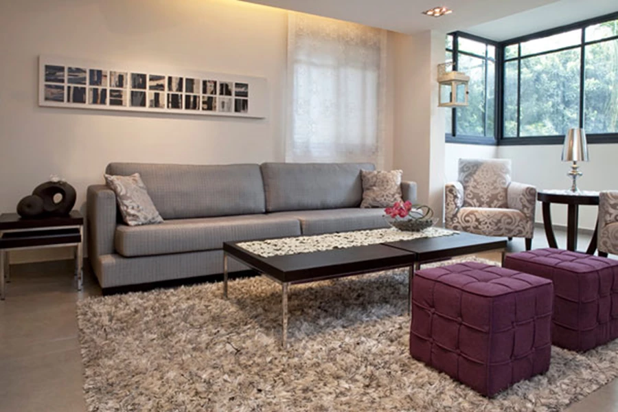 סלון בעיצוב אדריכלית אורית כוכבי.