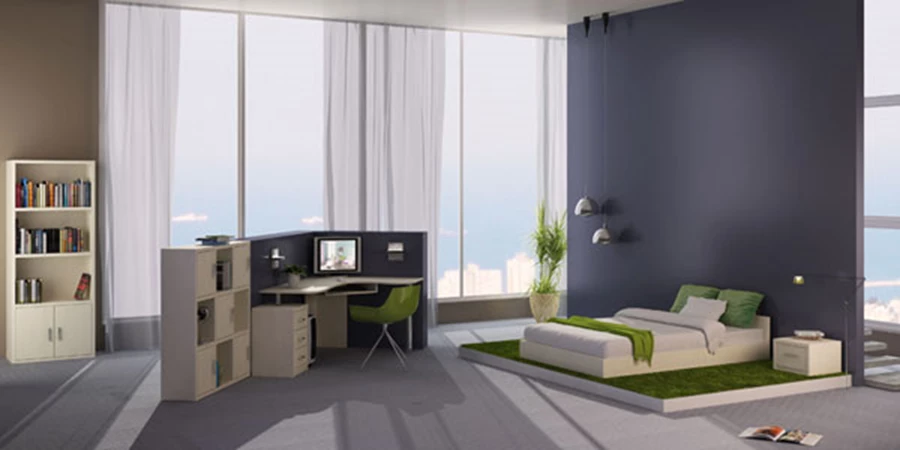 עיצוב כולל בחדר הנוער. 