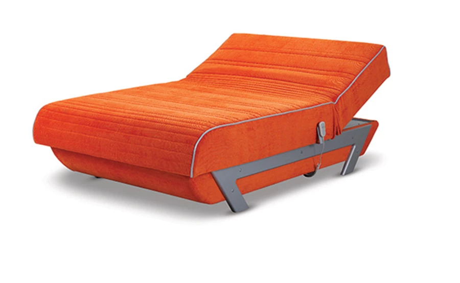 מערכת שינה אורטופדית מתכווננת-לנוער, כוללת שלט ושכבת לטקס עליונה. 