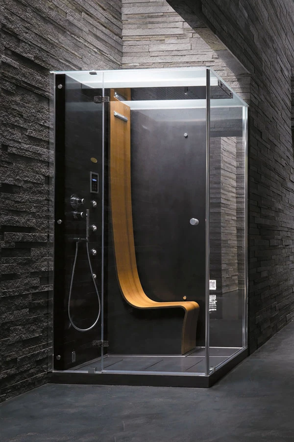 מקלחון עיסוי וסאונה בעיצוב פאולו פינינפארינה. רשת 