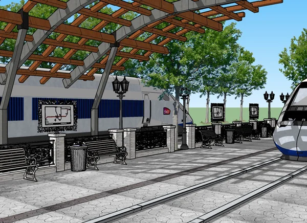 הצעה לעיצוב אזור המתנה ברציף התת קרקעי - הרכבת הקלה של מטרופולין תל אביב. הדר דור